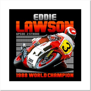 Eddie Lawson 1988 500cc Legend Retro Posters and Art